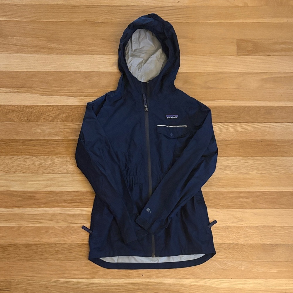 Patagonia Girl's Navy Rain Jacket